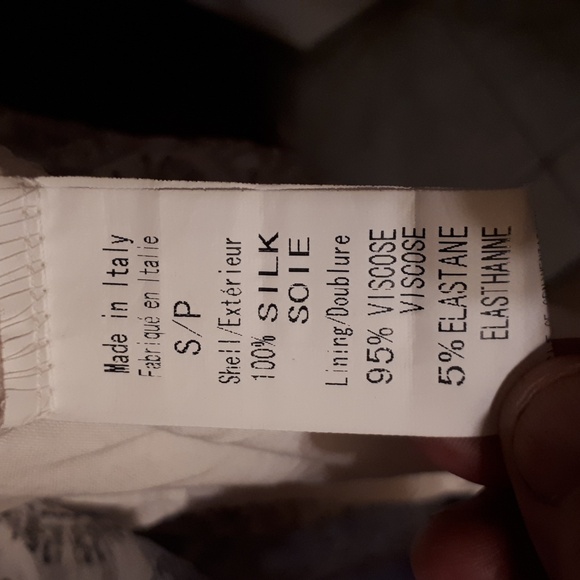 Dress, white/light grey, size small, brand is Collezione Gaia,  made in Italy. - Picture 8 of 10